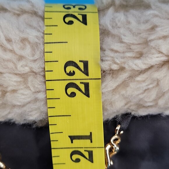 ✨ Laundry by Shelli Segal Leather & Faux Shearling Aviator Jacket – Size M ✨ - Picture 11 of 15